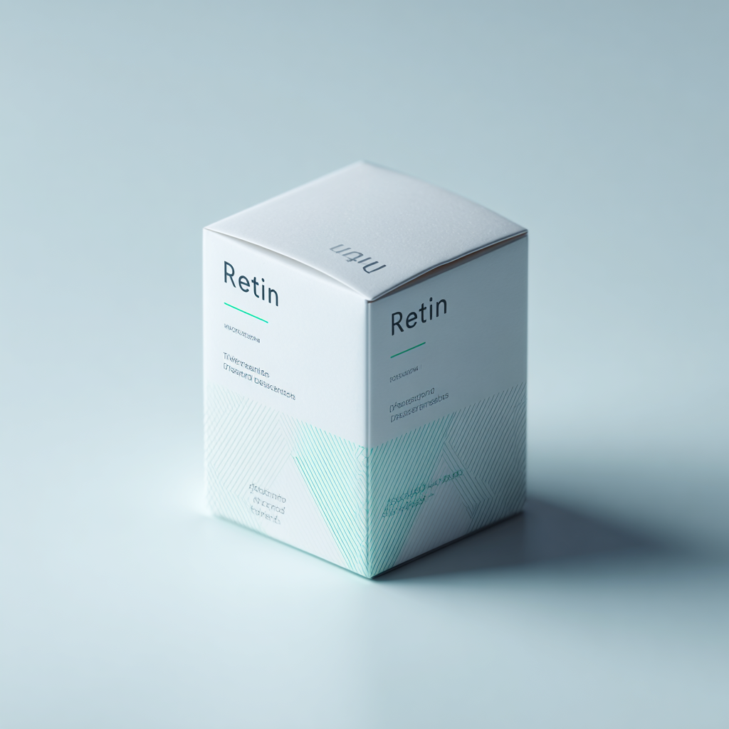 product package on neutral background